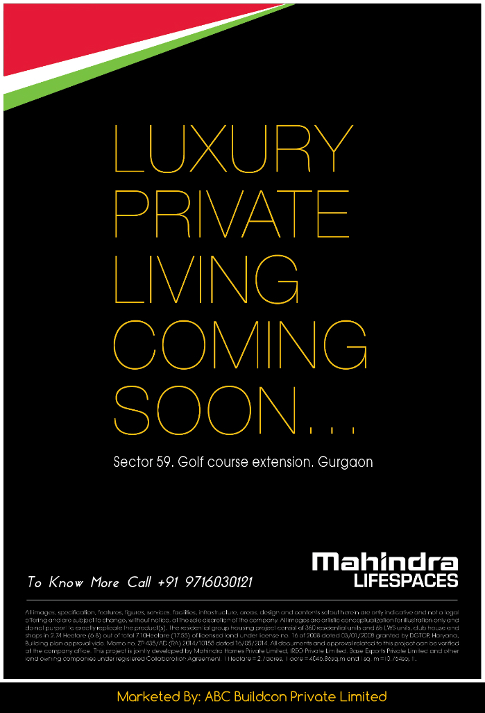 Mahindra New project golf course Ext road